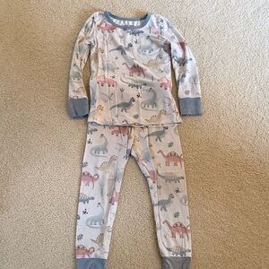 Caden Lane Dino Print Long Sleeve Pajama Set